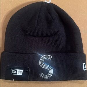 Supreme New Era Swarovski S Logo Beanie